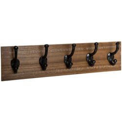 Patère 5 crochets marron Atmosphera créateur d'intérieur
