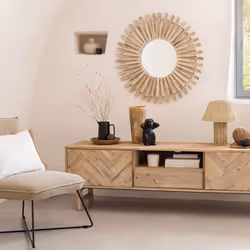 Miroir Flotte Manon en Bois D88