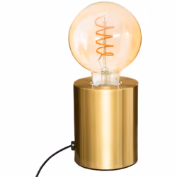 Vous aimez les luminaires modernes, tout en sobriété ? Alors, la lampe socle dorée "Saba" Atmosphera devrait vous plaire. Une ...