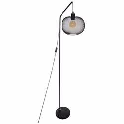 Lampadaire arc noir de la marque Atmosphera. Simplicité et design pour ce lampadaire en métal. Le style abat-jour suspendu ap ...