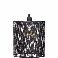 Suspension luminaire en métal. D 24,5 x H 31 cm. Ampoule incluse : Non, Douille : E27, Puissance max : 40W, Longueur câble :  ...
