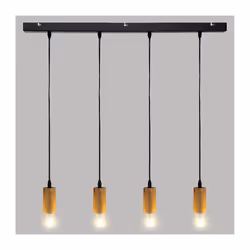 Suspension x 4 Bois Ays Naturel L 80
