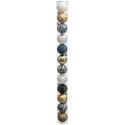 Déco de sapin Lot de 12 Boules de Noël D 6 cm - Bleu et Or - Feeric Christmas