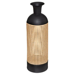 Atmosphera - Vase Arbela métal noir H61cm créateur d'intérieur