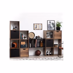 Étagère en Bois 4 Cases Mix Industriel - Five