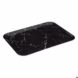 Plateau - 5five - Rectangulaire - 33x43cm - Effet marbre noir - Mélamine