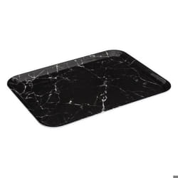 Plateau - 5five - Rectangulaire - 33x43cm - Effet marbre noir - Mélamine
