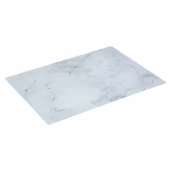 Planche décorative - 5five - Marbre blanche - Verre trempé - 40 x 30 cm - 1.2 kg