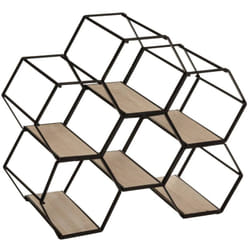 Atmosphera - Porte-bouteilles Arty métal noir 6 bouteilles créateur d'intérieur