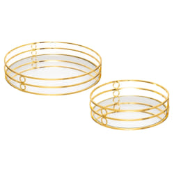 Atmosphera Plateau Miroir Feel x2 - Doré