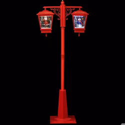 Décoration Lumineuse 2 Lanternes 188cm Rouge