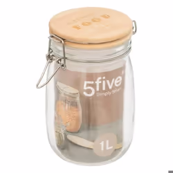 5five - bocal verre couvercle pin wording 1l
