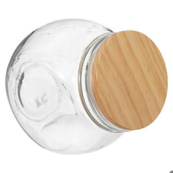 Five - Bocal à Bonbons en Verre couvercle en Bois 065 l