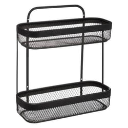 Étagère - FIVE - Mayaj - 2 Niveaux - Métal Noir - 31x12x35 cm