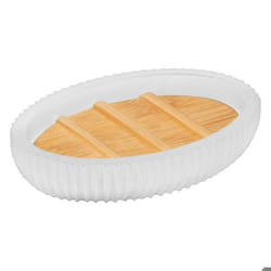 Five - Porte Savon Natureo en résine Blanc
