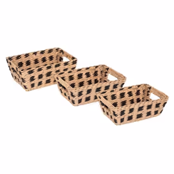 Paniers de rangement - FIVE - Terre Inconnue - 2 unités - Papier - Noir - Dimensions variées