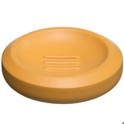 Porte Savon - FIVE - Jaune - Polyrésine - D. 12 cm - H. 28 cm
