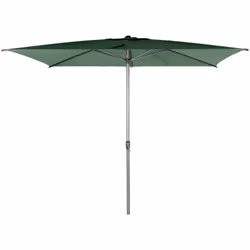 Description générale Profitez sereinement du soleil avec le parasol rectangulaire Loompa en couleur vert olive, idéal pour vo ...