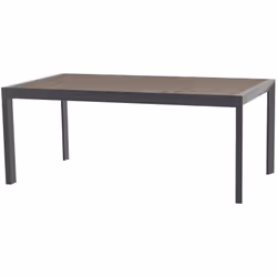 Description générale Pour votre extérieur, optez pour cette table extensible 10 places en coloris seigle et graphite de la ma ...