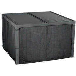 Hesperide - Rideaux pour pergola bioclimatique Majaé 1 set de 4 rideaux pour tonnelle 3,6x3,6m - Hespéride