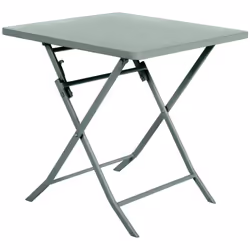 Description générale La table de jardin pliante Greensboro en acier traité époxy de Hespéride est idéale pour aménager un coi ...
