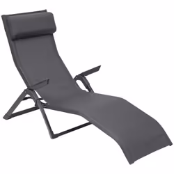 Indispensable pour bien aménager sa terrasse et profiter des beaux jours, le transat "DECIMA" Hespéride allie design et confo ...