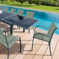 Description générale Le fauteuil de jardin Piazza Hespéride est conçu pour allier confort et esthétisme avec sa structure en  ...