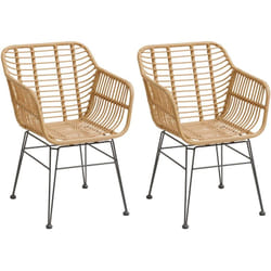 Lot de 2 fauteuils de jardin Lambada sésame en acier traité époxy - Hespéride