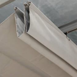 Hesperide - Toile de pergola Belize ardoise 2,95x2,92m pour pergola Belize 6x3.5m - Hespéride