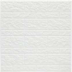 Sticker carrelage mur blanc X2 - Atmosphera créateur d'intérieur