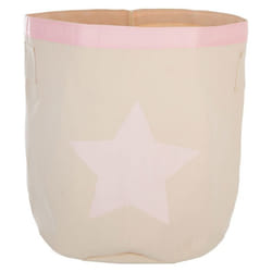Atmosphera - Panier de rangement Canvas - Rose