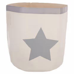 Bac de rangement canvas - Gris - Style enfant