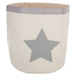 Bac de rangement canvas - Gris - Style enfant