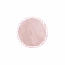 Tapis rond à franges pour enfant D90 Atmosphera for kids Dimensions : D. 90 cm Couleur : Rose Matière : Coton / Polyester