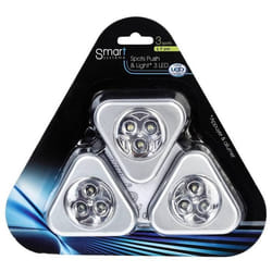 SET 3 SPOT PUSH LAMPE 3 LED AUTOCOLLANT FORTE LUMINOSITE FAIBLE CONSOMMATION