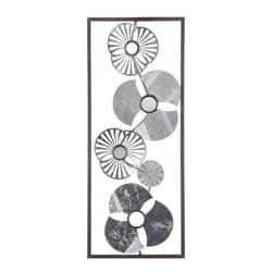 Décoration murale métal fleur 25X61