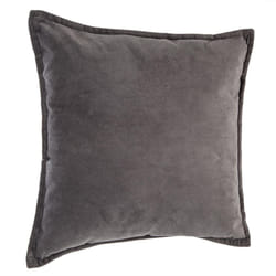 Coussin Uni Déhoussable Anthracite 45 x 45 cm