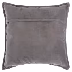 Coussin Uni Déhoussable Anthracite 45 x 45 cm