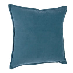 Coussin Uni Déhoussable Bleu 45 x 45 cm