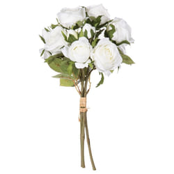 Bouquet de 14 roses blanches H40