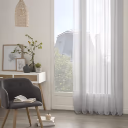 Voilage gris "Anissa" 140X240