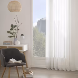Voilage blanc "Georgette" 140X240