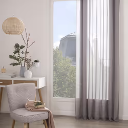 Voilage gris "Sam" 140X240