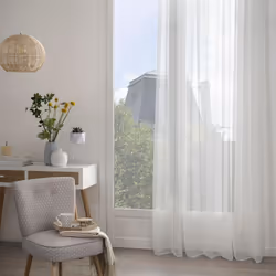 Voilage blanc "Sam" 140X240