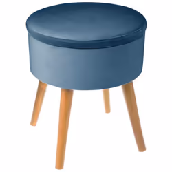 Besoin d'espace ? Ce tabouret coffre "Tess" Atmosphera a plus d'un tour dans son sac. Deux en un très pratique Avec ses pieds ...