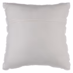 Coussin fourrure manoir blanc 45X45