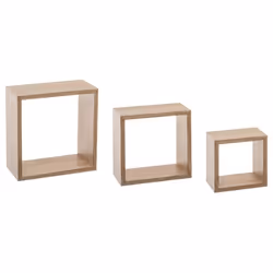 3 Etagères murales design cube Fixy