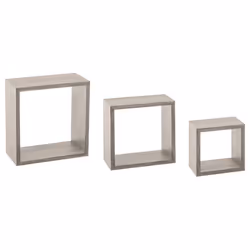 3 Etagères murales design cube Fixy