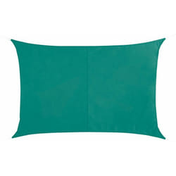 Hesperide - Voile d ombrage rectangulaire Curacao émeraude 3x2m en polyester - Hespéride
