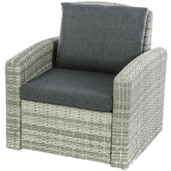 Hesperide - Fauteuil de jardin en résine tressée Polynesia Havane - Hespéride